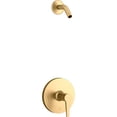 thumbnail image 1 of Kohler K-TLS97077-4-2MB Pitch Shower Only Headless Kit, Vibrant Brushed Moderne Brass, 1 of 1