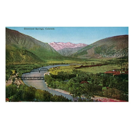 Glenwood Springs, Colorado, Panoramic View of the Town Laminated Print Wall Art By Lantern (Best Towns In Colorado)