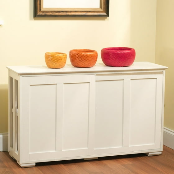 Sliding Wood Doors Stackable Storage Multiple Colors