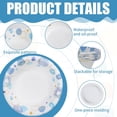 thumbnail image 6 of Paper Bowls, 60 Count 8 oz Colourful Brush Stroke Pattern Disposable Heavy Paper Bowls, Microwave Safe and Leak-Proof for Parties, BBQs, Garden Parties, Picnics and Family Gatherings, 6 of 9