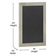 thumbnail image 3 of HBCY Creations Weathered Magnetic Wall Chalkboard, 18" x 24", Framed Decorative Chalkboard with Eraser - For Kitchen, Weddings, Restaurant Menus and More!, 3 of 12