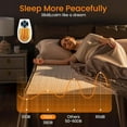thumbnail image 6 of Space Heater, Small Plug in Electric Heater, Remote Wall Outlet Electric Space Heater with Adjustable Thermostat and Timer and Led Display, Compact for Office Dorm Room (Multi Colored), 6 of 10