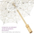 thumbnail image 5 of Raindrops 8pcs Wedding Photography Prop Decorative Embroidery Parasol Bride White Lace Umbrella, 5 of 8