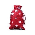thumbnail image 2 of Panxico Clearance！Christmas Drawstring Pocket Snowflake Cotton Linen Gift Bag Linen Candy Storage BagChristmas Storage,,Christmas Storage Containers,, 2 of 2