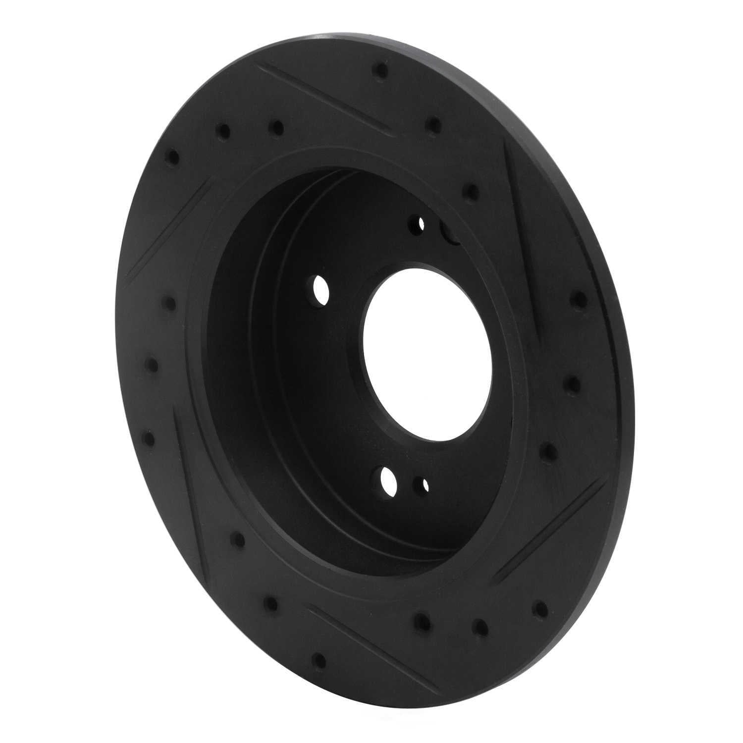 Dynamic Friction Company 633-67012L DFC Brake Rotor - Drilled And Slotted - Black