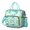 Greenish-blue-8, variant on Boho Insulated Tote Bag - Leakproof Cooler Bag with Multi-Pocket for Office, Picnic & Travel, Waterproof Thermal Lunch Tote in Ethnic Floral Vintage Style for Men & Women