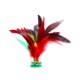 thumbnail image 2 of Volante de plumas coloridas con bola de esponja de alta elasticidad para juegos infantiles en interiores y exteriores, 20 cm, 2 of 6
