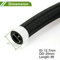 thumbnail image 4 of Unique Bargains 1/2" Fuel Line Kit 8ft Vacuum Hose Automotive Fuel Hose with 8 Clampss 1 Set, 4 of 7