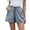 Gray, variant on BLTIBY Womens Cotton Linen Shorts Summer Solid Colour Drawstring High Waisted Beach Short Casual Fashion Comfy Loose Wide Leg Straight Short Pants with Pockets Black 3XL