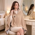 thumbnail image 4 of 2027 New Heated Shawl Wraps for Women, Cozy Wrap with Heat, Zip Front Hands-Free Wearable USB Heated Blanket, 3 Heat Settings Portable Shawl for Home Travel Office Winter Use, 4 of 7