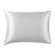 thumbnail image 1 of 1 funda de almohada de satén de seda para el hogar, suave para el cabello y la piel, lavable, funda yeacher  Gris claro 20in * 54in, 1 of 7