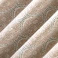 thumbnail image 4 of Sun Zero Lucille 2-pack Vintage Ogee Magnetic Closure 100% Blackout Back Tab/Rod Pocket Curtain Panel Pair, 40"W x 84"L, Dusty Terracotta, 4 of 10