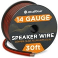 thumbnail image 1 of Cable de altavoz InstallGear calibre 14 (9,14 m), rojo/negro, 1 of 7