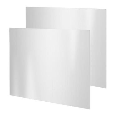 2pcs Brushed 304 Stainless Steel Plate 5.9x7.8x0.04'' 19 Gauge Metal Strip Plate Rectangle Plates Sheets for Mechanical Cutting DIY Engineer Home Decoration Making