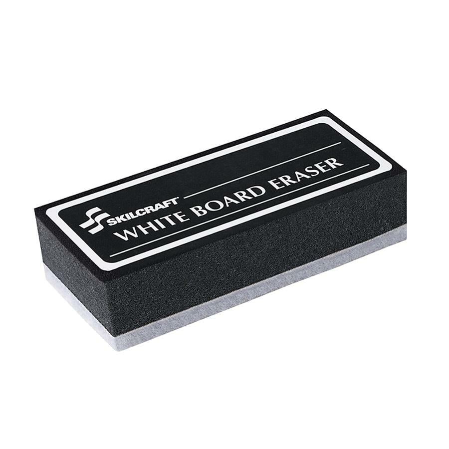 SKILCRAFT, NSN3166213, Whiteboard Eraser, 1 Each, Black