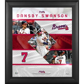 Dansby Swanson Chicago Cubs Autographed Fanatics Authentic 16 x 20  Standing Under Sunset Photograph