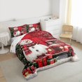 thumbnail image 3 of Manfei Happy Christmas Bedding Comforter Set,Cartoon Xmas Snowman Twin Comforter Sets,Red White Green Bedding Set For Girls Teens,Ultra Soft Home Decor Reversible,2pcs, 3 of 8