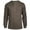 Taupe, variant on Men's Cotton Crew Neck Long Sleeve Henley Shirt/T Shirts, Heather Grey XL, 1 Pack