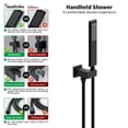 thumbnail image 5 of Shower System Rain Shower Faucet Set with Tub Spout, 10-Inch Matte Black Rain Shower System, Handheld Spray and Rough-in Valve Body and Trim Kit, 5 of 9