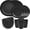 Black, variant on Unbreakable Dinnerware Sets, 24 Piece Plates and Bowls Sets for 6, Camping Dish Set, Dishwasher & Microwave Safe, Outdoor Kitchen and Apartment Dinning RV Essentials