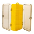 thumbnail image 1 of jinwen Fishing Tackle Box Double Sided 18Cmx10Cmx5cm for Equipment Display Tool Yellow, 1 of 9
