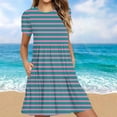 thumbnail image 2 of Spring Dresses For Women 2025 Sevevn Women's Summer Casual Short Sleeve T Shirt Dress Tiered Mini Dresses With Pockets Women's Casual Dresses, 2 of 5