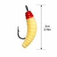 thumbnail image 3 of Soft Plastic Fishing Lures Fishing Soft Plastic Lures Fishing Lures and Bait 0.8 Inch White Bionic Fishing Lure with Single Hook for Freshwater Fishing Panfish Bait for Trout, 3 of 6