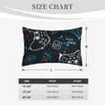 thumbnail image 6 of Fotbe Joystick Gamepad Pillow Cases - Envelope Closure - Luxury, Extra Soft, Cooling Pillow Covers - Wrinkle, Fade, Stain Resistant-16"x24", 6 of 9
