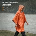 thumbnail image 3 of 4 Pack Weatherproof Emergency Rain Ponchos for Outdoor Camping, 3 of 18
