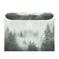 thumbnail image 7 of Yayeee Collapsible Cube Storage Bin with Lid Fabric Closet Decorative Basket with Handles, Foggy Forest, 7 of 7
