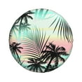 thumbnail image 2 of Gaeub Tropical Summer Palm 14-17in Tire Cover, Spare Tire Cover, for Camper Caravan, Trailer, Car, Truck, SUV, Jeep - 17 inch, 2 of 9