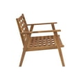 thumbnail image 6 of Linon Cole 4-Piece Acacia Outdoor Conversation Set with Coffee Table, Loveseat & Chairs, Natural/Beige, 6 of 27