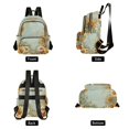 thumbnail image 2 of JIALIOU Mini Backpack Purse for Women Quilted Casual Daypack Small Travel Shoulder Bag, Vintage Sunflowers and Wildflower, 2 of 7