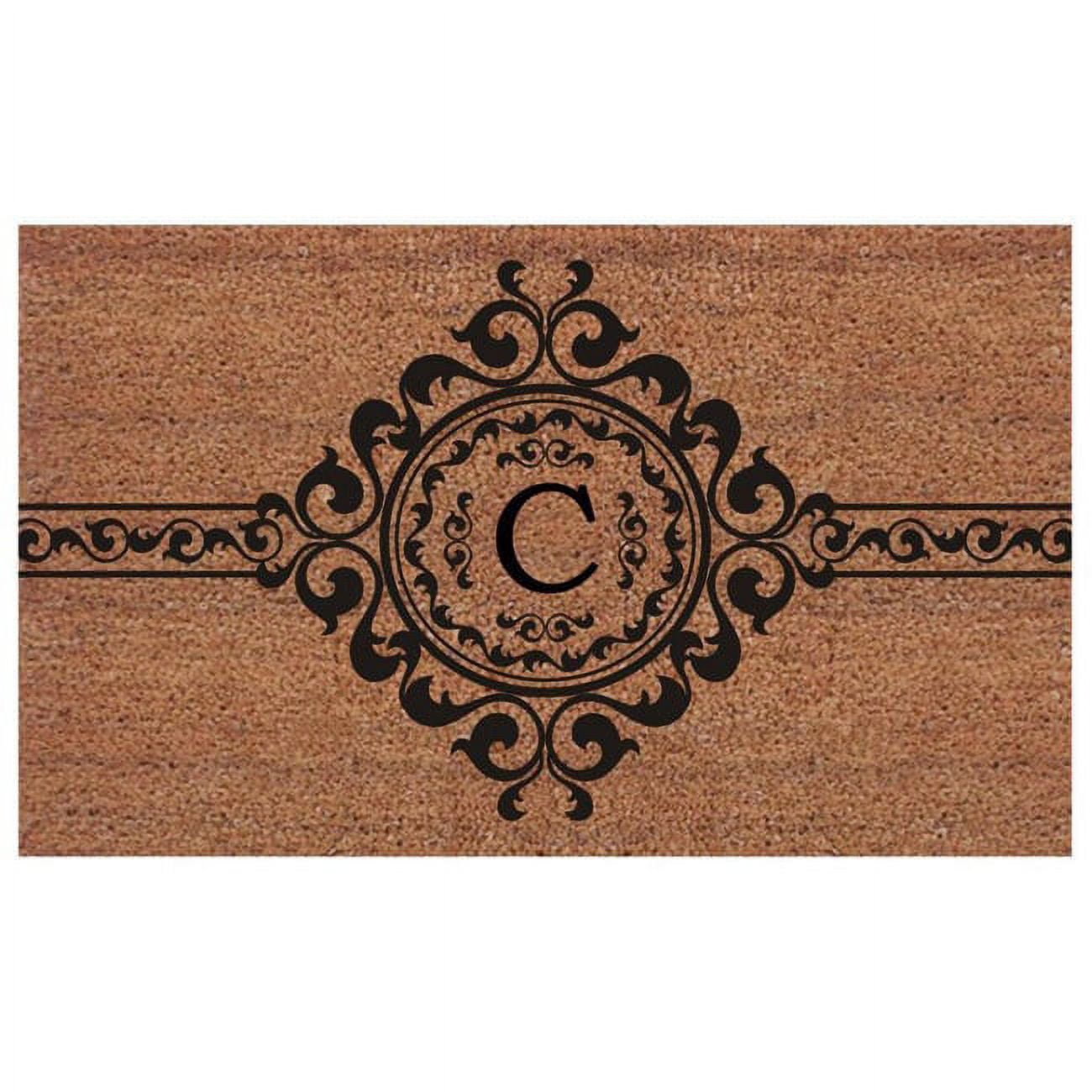 Calloway Mills Garbo Monogram Outdoor Doormat, Extra-Thick 2' x 3' (Letter N)