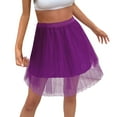 thumbnail image 1 of Gibobby faldas para mujer elegante tutú corto para , minifalda corta en capas para fiesta de graduación(Morado, S), 1 of 5