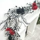 thumbnail image 5 of Decoraciones de Halloween, adornos de Halloween, enredaderas de rosas oscuras de 175 cm, piñas negras de rosa para decoración colgante para el hogar y exteriores, enredaderas artificiales simuladas, b, 5 of 9