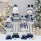 thumbnail image 2 of Muñecos de nieve navideños grandes, muñecos de nieve retráctiles de oso azul, gnomos, muñecos de nieve, adornos navideños, regalos de Navidad de Año Nuevo 2024, 2 of 5