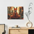 thumbnail image 6 of Logiee Maple Leaf Meditating Fox Print Canvas Wall Art ,Art Poster,Canvas Decorative Picture,Decor Wall Pictures for Living Room Bedroom Bathroom,Ready to Hang, 6 of 6