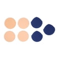 thumbnail image 1 of 7pcs Women Makeup Beauty Sponge Dry Wet Use Round Pointed Shape Facial Cosmetics Powder Puff(Skin Color Dark Blue ), 1 of 14