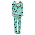thumbnail image 6 of Mqqzkk Womens Pajama Sets 2 Piece Cute Printed Pjs Sleepwear Soft Comfy Loungewear Long Sleeve Pullover Top and Pants 3X-L, 6 of 6