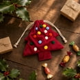 thumbnail image 7 of Fufafayo Christmas Tree Drawstring Bag Ornaments Hanging Decorations Window Party Decor Cute Tree Shaped Gift Bag for Indoor Outdoor Xmas Holiday Party Atmosphere Decor, 7 of 7