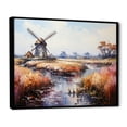 thumbnail image 2 of Designart "Mill Wind delicate Revolutions" Wind Turbines Floater Framed Canvas Art Print, 2 of 7