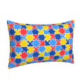 thumbnail image 4 of LNWH Rectangle Pillow Cover, Colorful Puzzle Art Pattern Cushion Covers Pillowcase for Couch Bedroom Sofa, 14"x20", 4 of 8