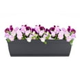thumbnail image 2 of The HC Companies 30 Inch Eclipse Window Flower Box with Removable Saucer, Gray, 2 of 5