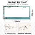 thumbnail image 2 of Aluminum License Plate Frame 2 Pack Car Exterior Accessory Car Tag Holder for Front Rear Plates Cars Decor Flowers and Butterflies Flying, 2 of 7