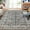 Gray, variant on Washable Distressed 5x7 Rugs Non Slip Vintage Boho Oriental Print Low-Pile Carpet for Bedroom Entryway Kitchen Decor