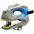 thumbnail image 1 of Halloween Jurassic World Dinosaur Mask Cosplay Party Dino Costume Prop Fancy Dress Up Movable Jaw_c, 1 of 1