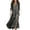 GY1, variant on Hawaiian dresses for women Collar Patchwork Ruffle With Pockets Casual Solid Color Midi Beach Vacation Outfits Size L