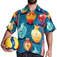 thumbnail image 4 of Bowling Men's Short Sleeve Spread Collar Hawaiian Shirts, Casual Printed Button Down Summer Beach Tops, Unisex Men's Shirts, 4 of 6
