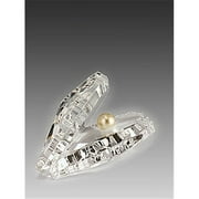 Asfour Crystal 301-911-2.5 2.48 L x 1.65 H in. Crystal Pearly Shell Sea Figurines